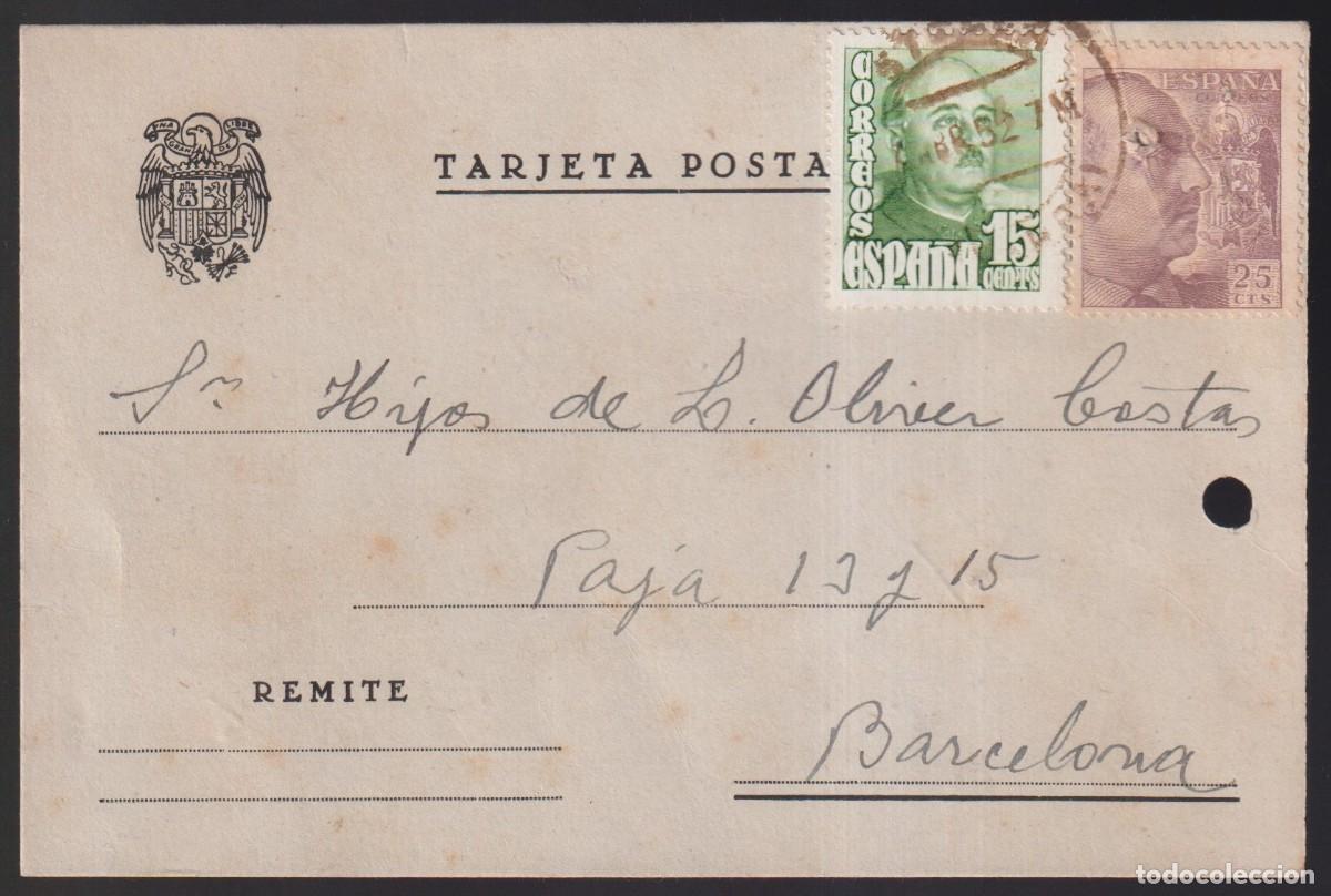 Postales: Estella. Circulada de Estella &rarr; Barcelona 1952. - Foto 1