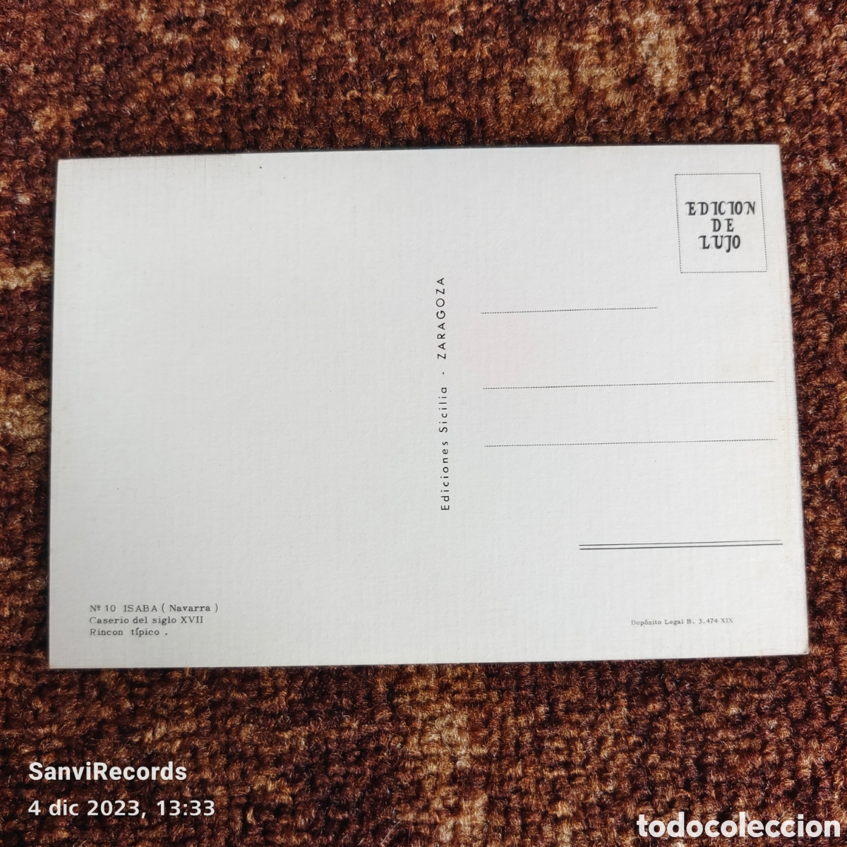 Postales: POSTAL: ISABA, CASERIO DEL SIGLO XVII (NAVARRA) - Foto 2