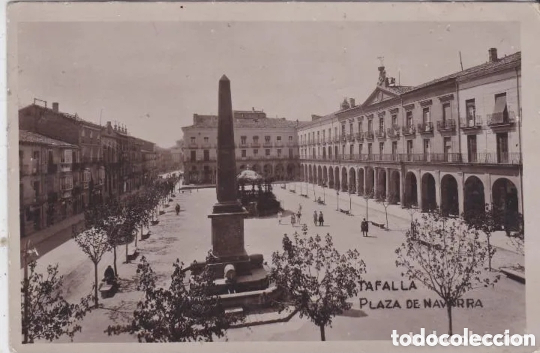 Postales: TAFALLA (NAVARRA) - PLAZA DE NAVARRA - Foto 1