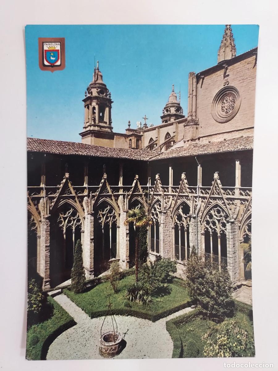 Postales: POSTAL PAMPLONA. CLAUSTROS. CATEDRAL. 1966. ESCRITA - Foto 1