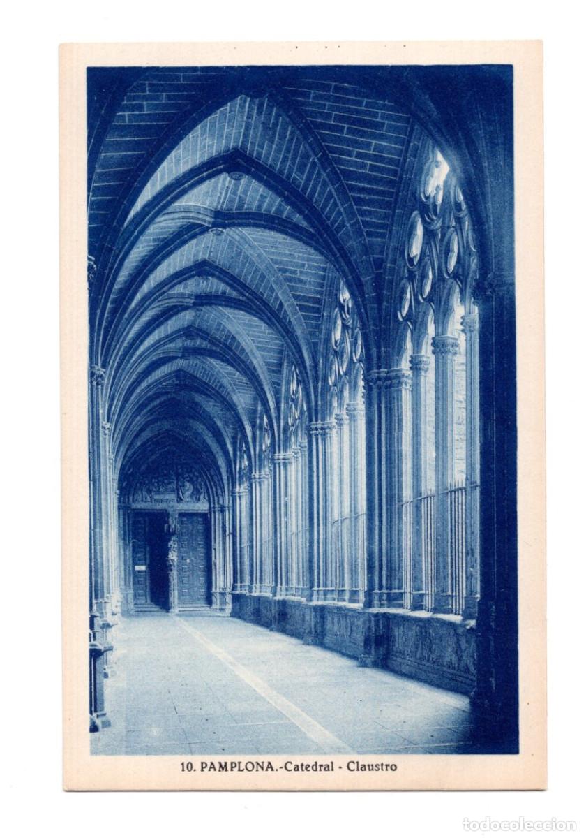 Postales: PAMPLONA.- CATEDRAL. CLAUSTRO. - Foto 1