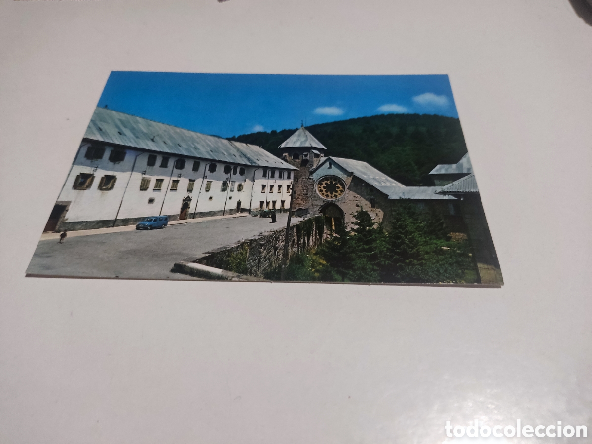 Postales: Postal Roncesvalles iglesia - Foto 1