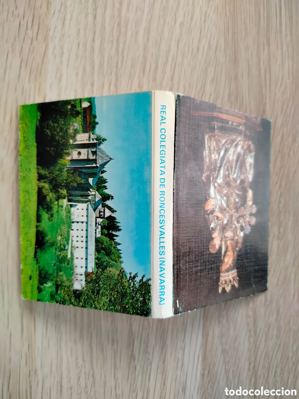 Postales: LIBRO DE MINI POSTALES COLEGIATA RONCESVALLES (NAVARRA) - Foto 1