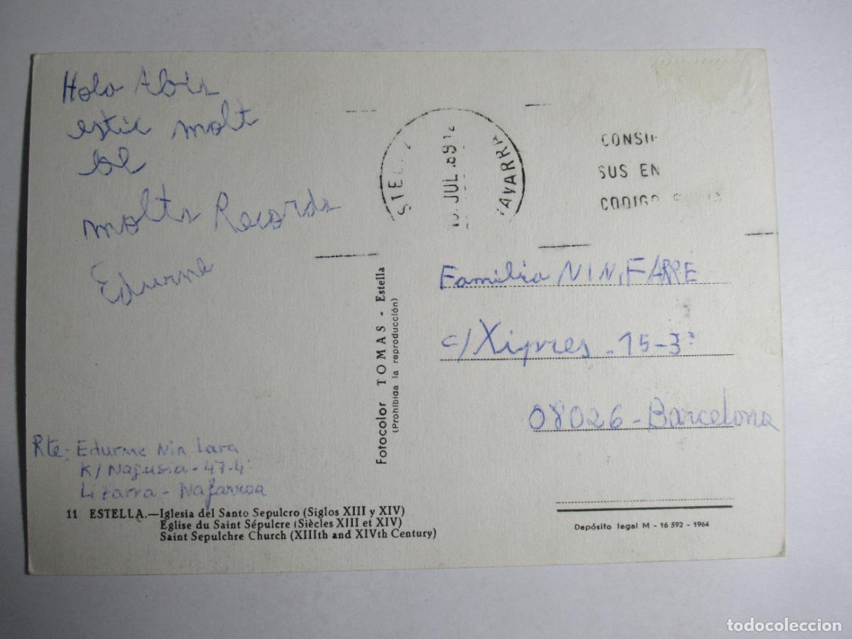 Postales: Estella - Iglesia del Santo Sepulcro - Foto 2