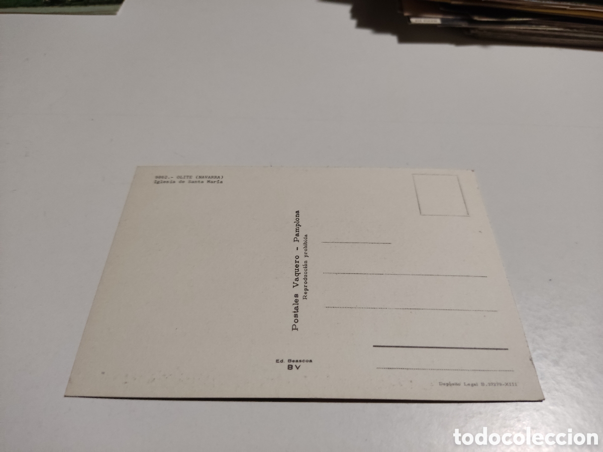Postales: Postal Olite iglesia - Foto 2