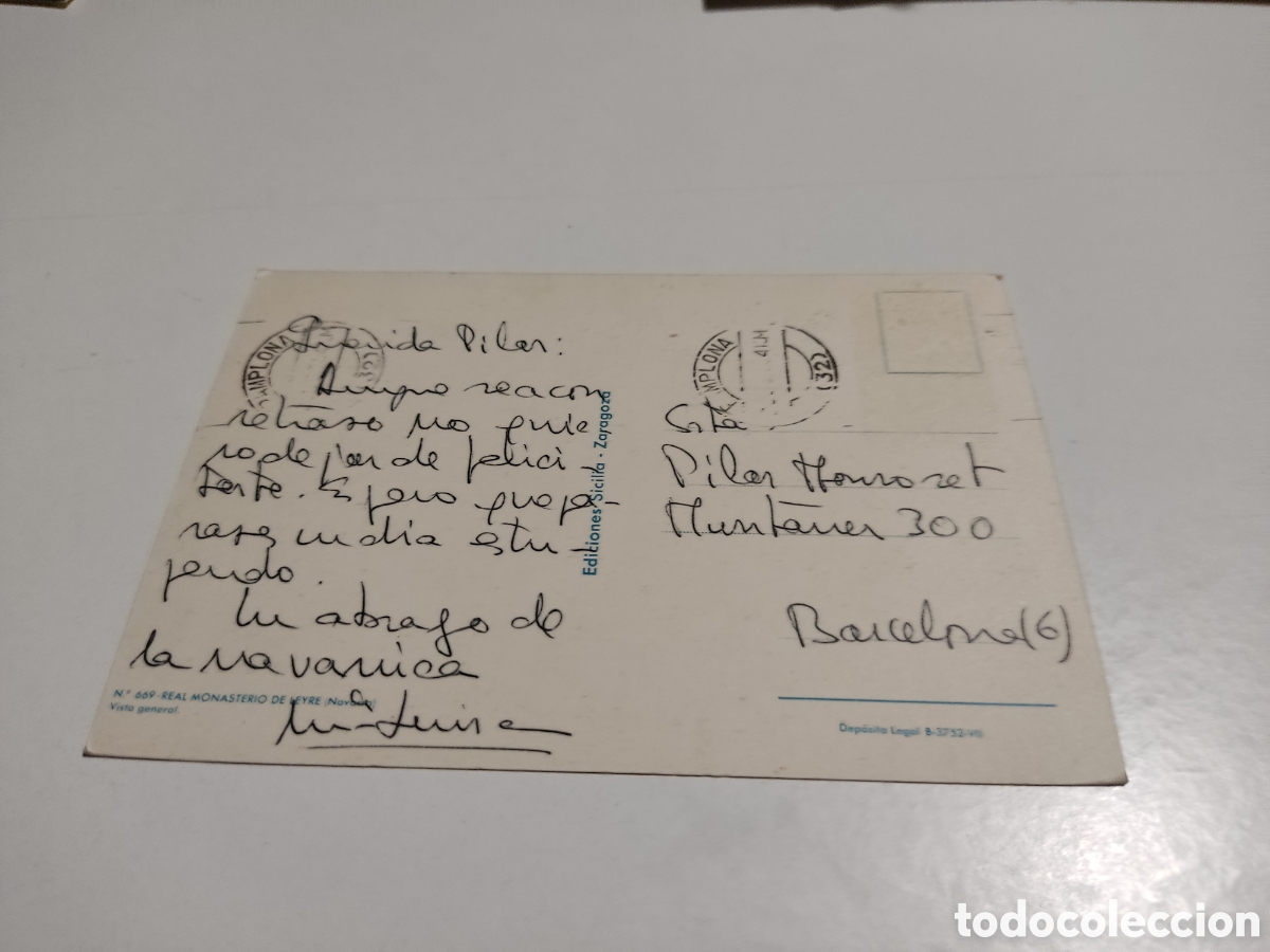 Postales: Postal Real monasterio de Leyre - Foto 2