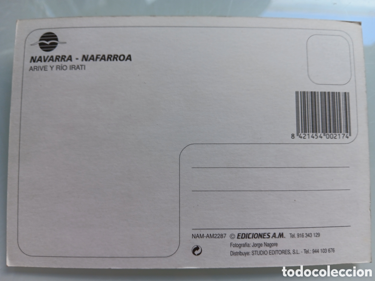 Postales: Postal de Aribe y R&iacute;o Irati. Navarra - Foto 3