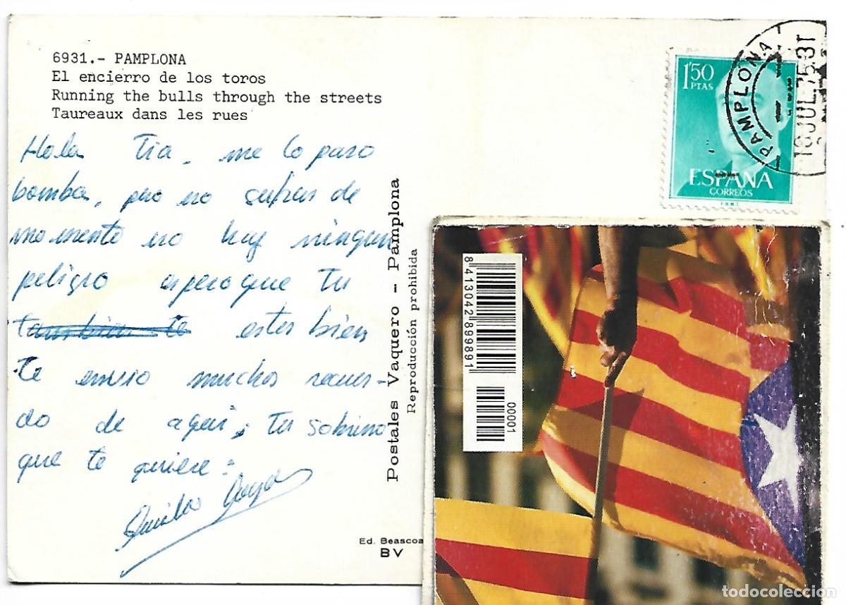 Postales: EL ENCIERRO DE LOS TOROS.- PAMPLONA - Foto 2