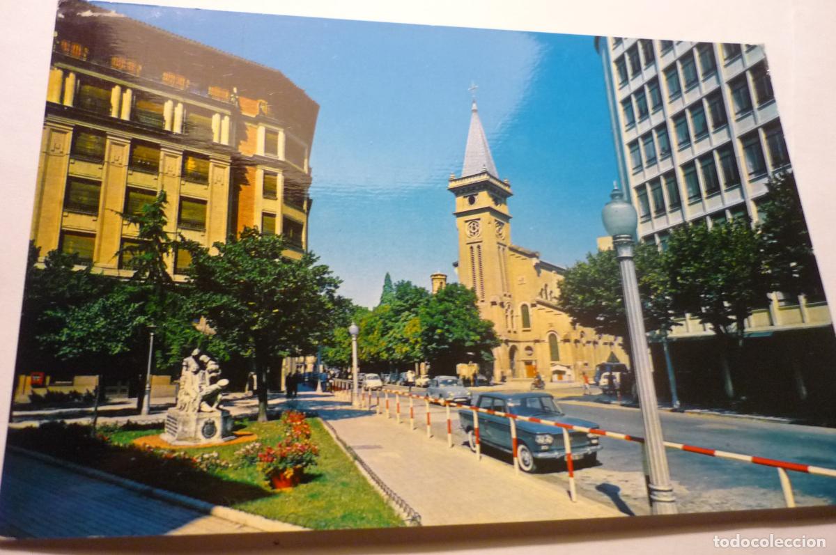 Postales: postal pamplona monumento e iglesia s.ignacio circulada cm - Foto 1