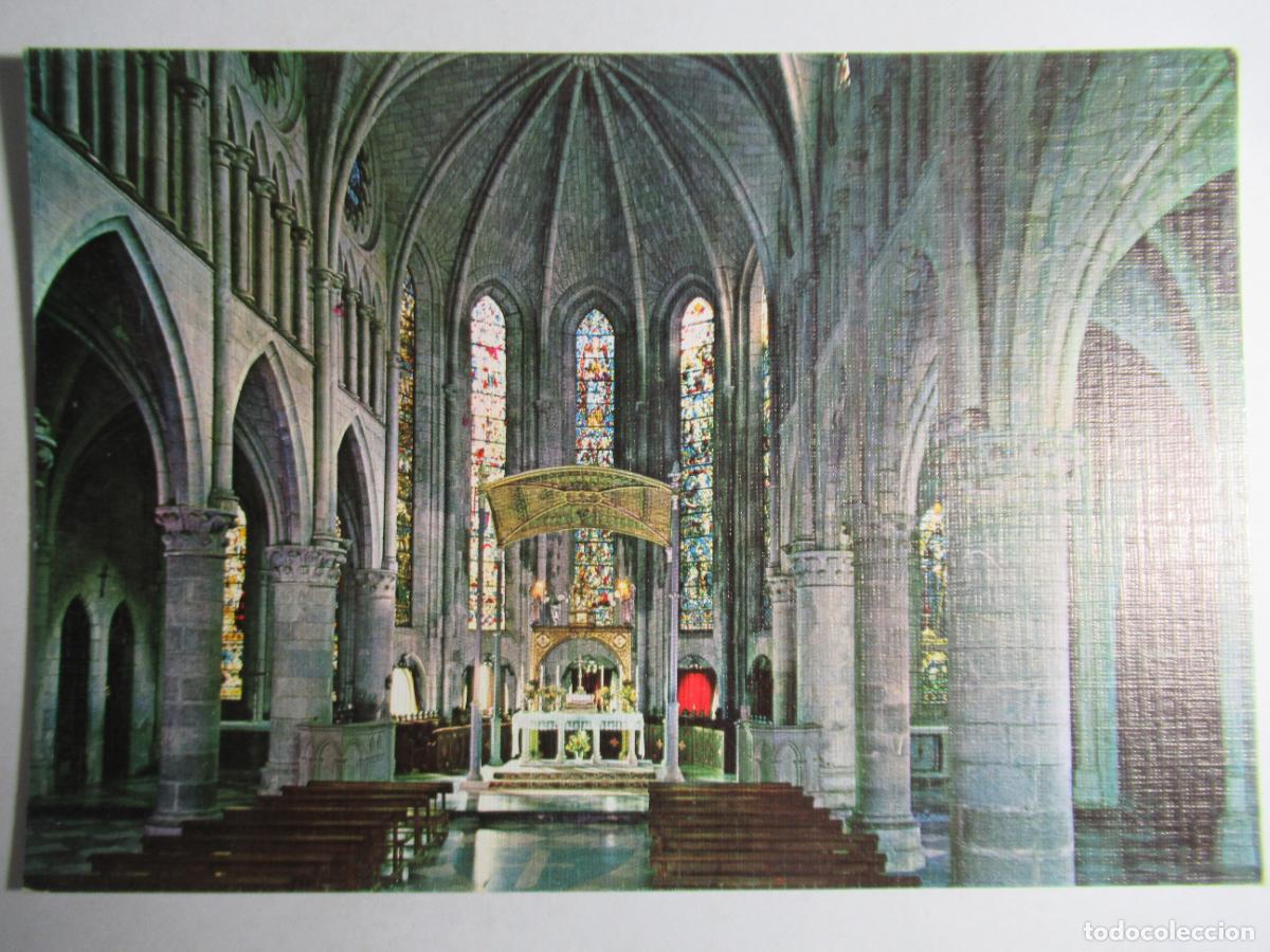 Postales: Roncesvalles (Navarra) - Interior de la Iglesia - Foto 1