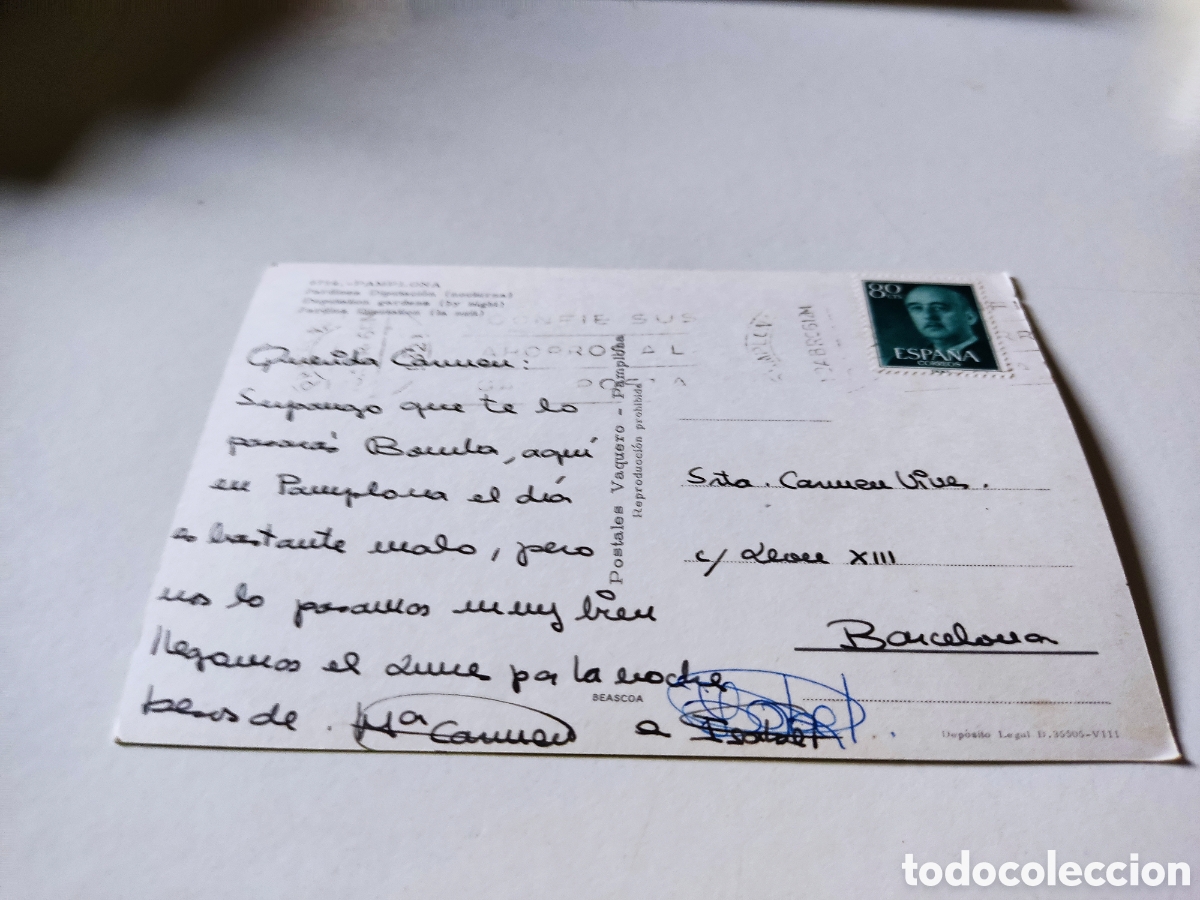 Postales: Postal Pamplona fuente - Foto 2