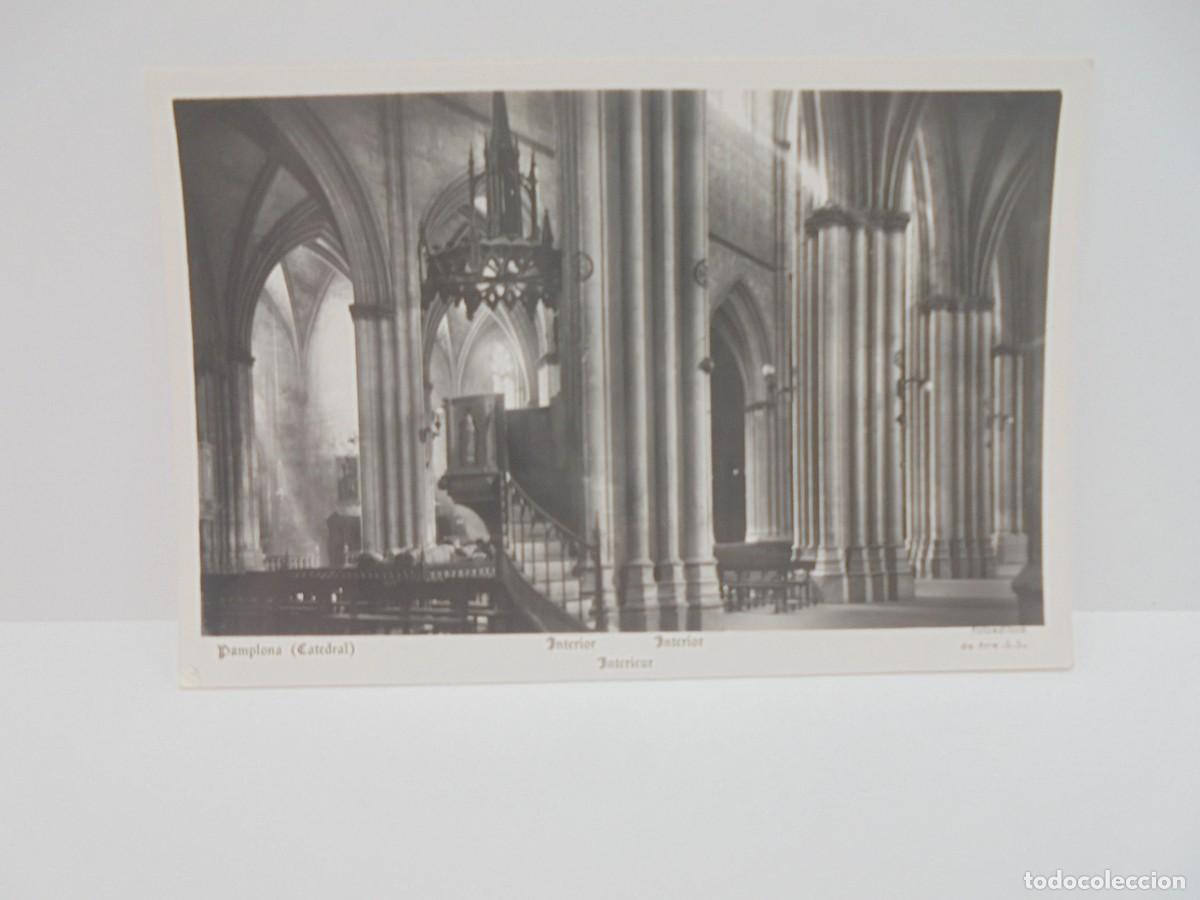 Postales: TARJETA POSTAL. PAMPLONA. CATEDRAL. INTERIOR. - Foto 1