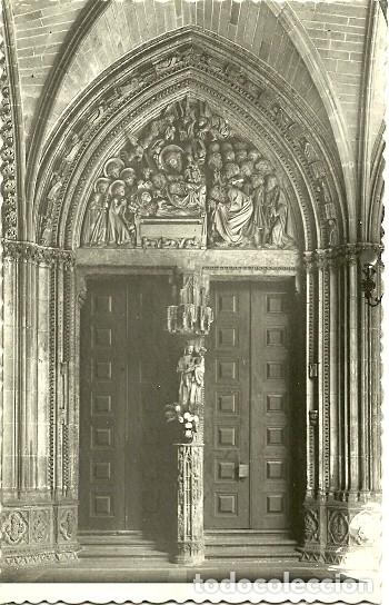 Postales: Pamplona - Catedral Claustro puerta del Amparo - Foto 1