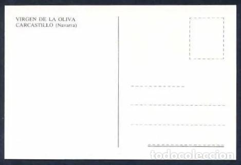 Postales: Carcastillo. *Virgen de la Oliva* Sin datos editor. Nueva. - Foto 2