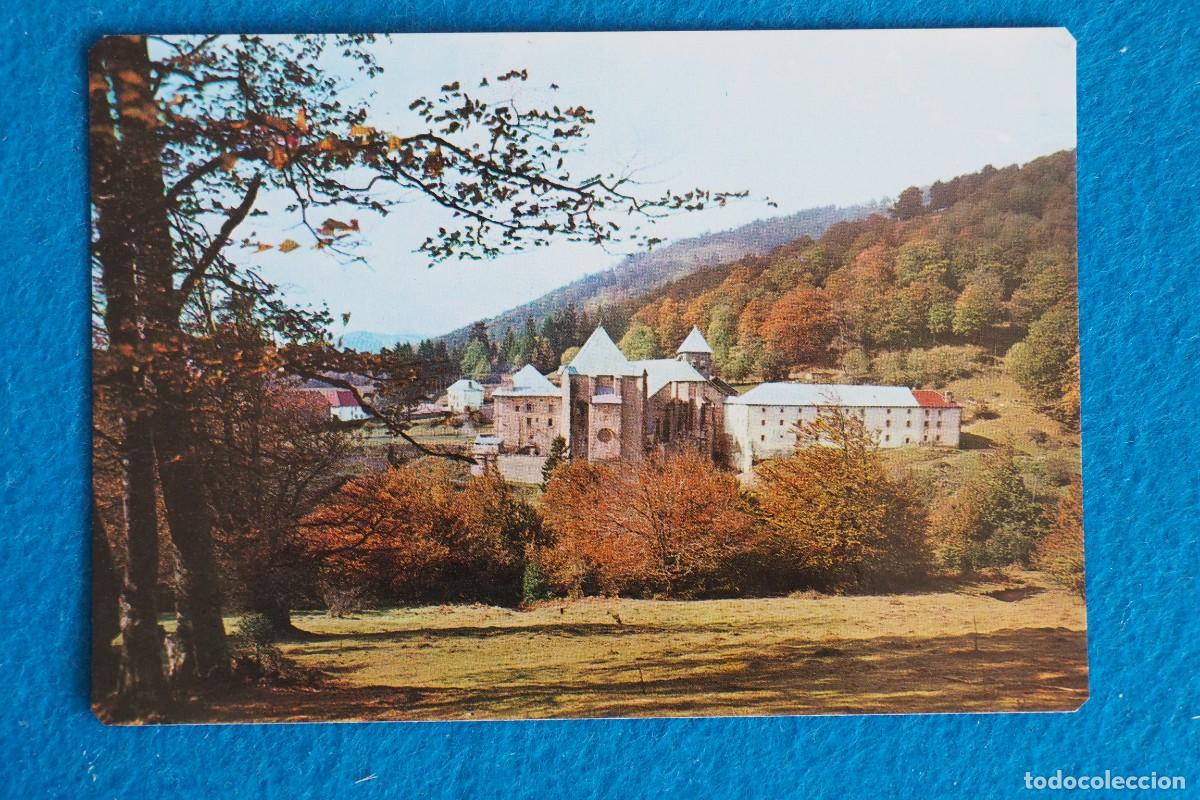Postales: POSTAL DE RONCESVALLES (NAVARRA): LA COLEGIATA - Foto 1