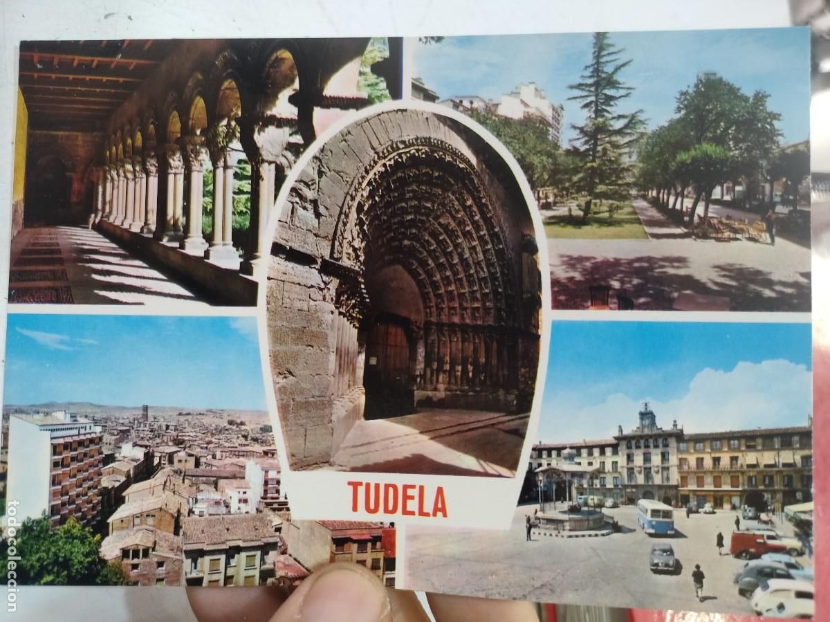 Postales: Postal TUDELA Paris a estado pegada - Foto 1