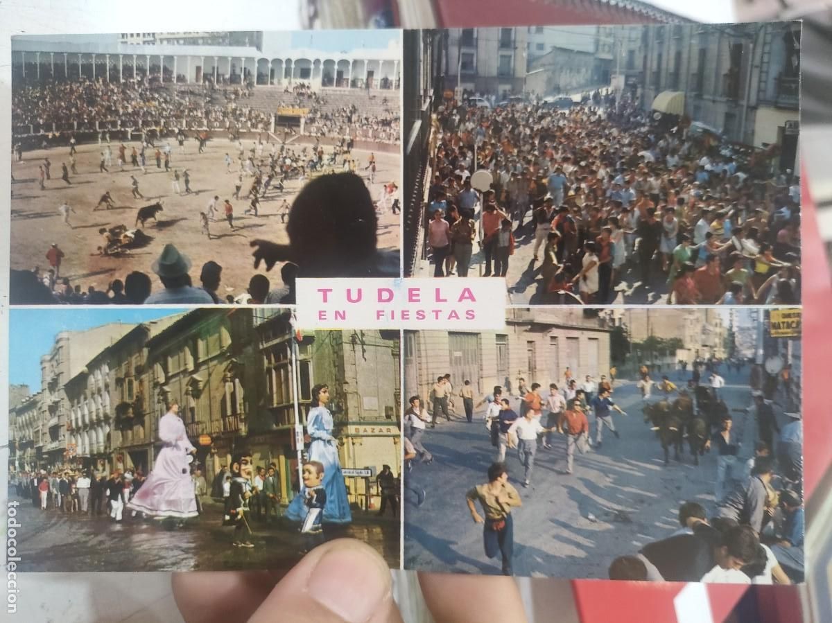 Postales: Postal TUDELA Paris a estado pegada - Foto 1