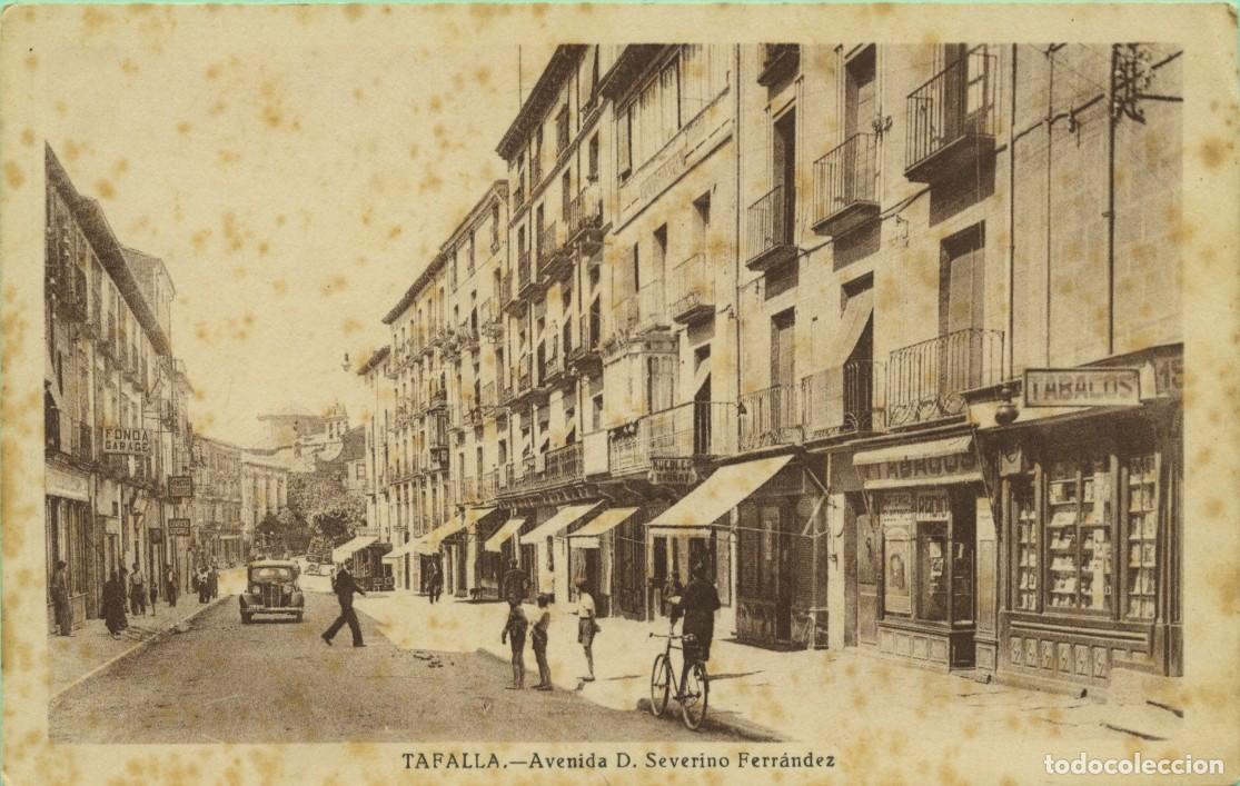 Postales: TAFALLA. Navarra. Avenida D. Severino Ferr&aacute;ndez. Sin circular - Foto 1