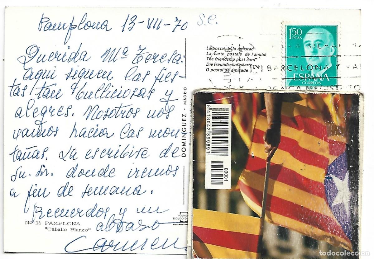 Postales: &rdquo; CABALLO BLANCO &rdquo;.- PAMPLONA - Foto 2