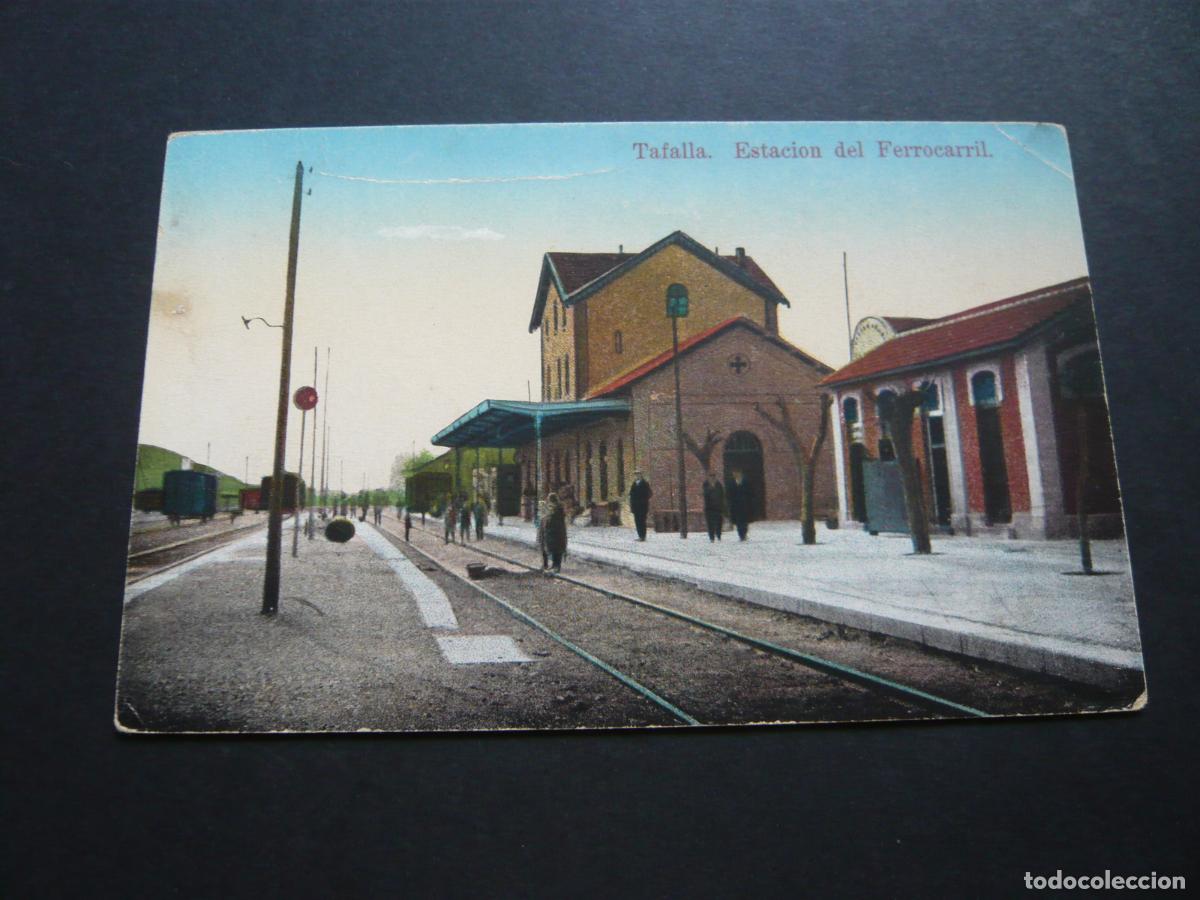 Postales: TAFALLA NAVARRA ESTACION DEL FERROCARRIL - Foto 1
