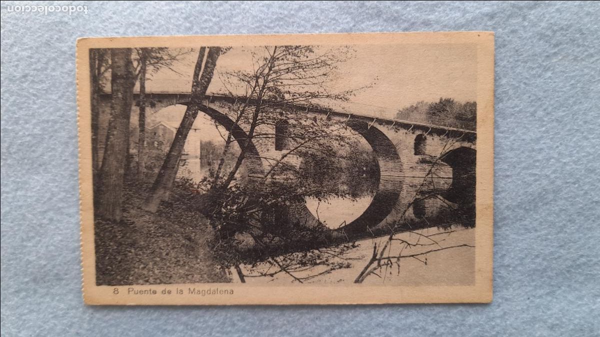 Postales: Pamplona. Puente de la Magdalena. - Foto 1