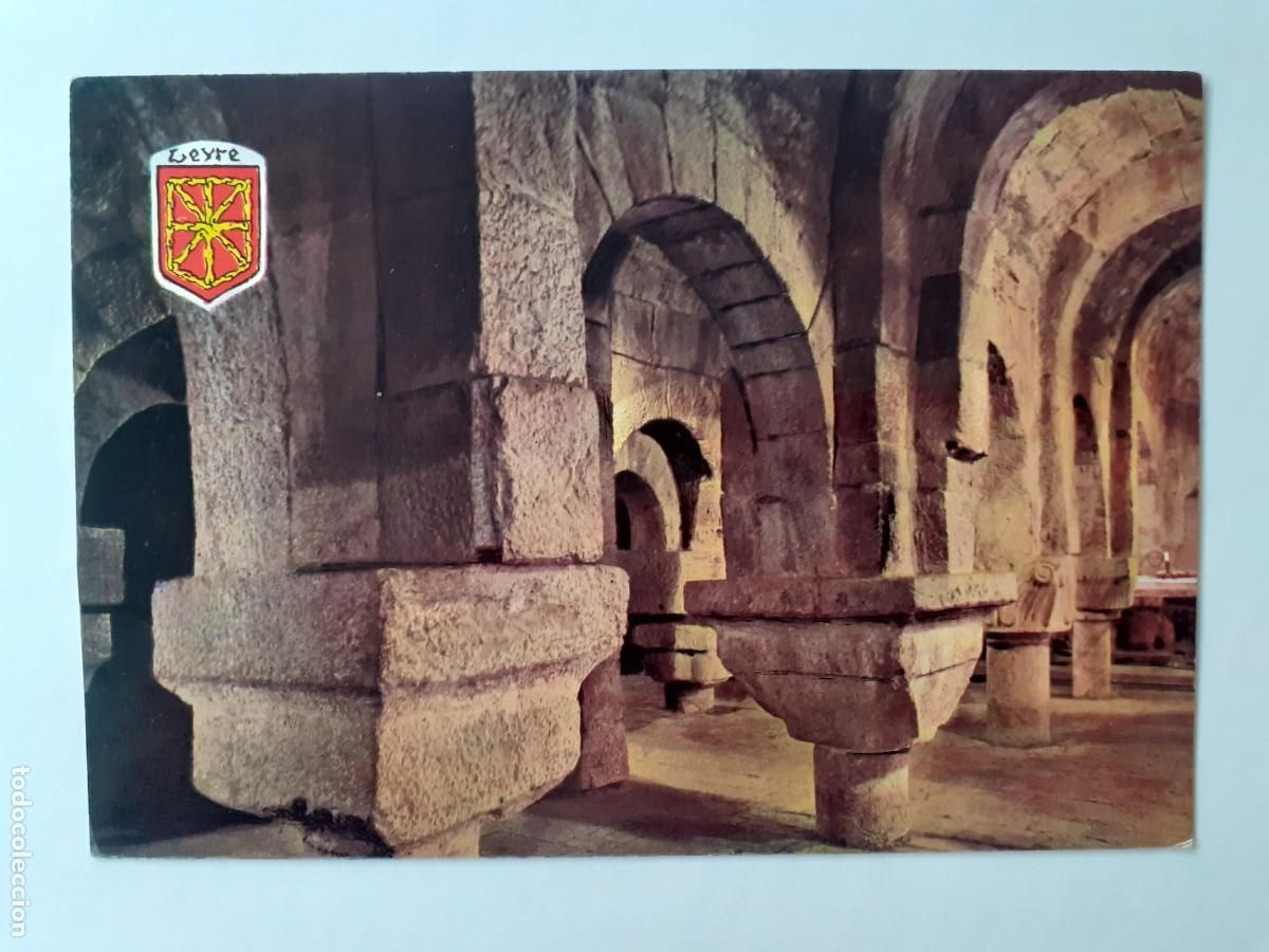 Postales: POSTAL - NAVARRA MONASTERIO DE LEYRE CRIPTA CAROLINGIA - 923 - S/C - Foto 1