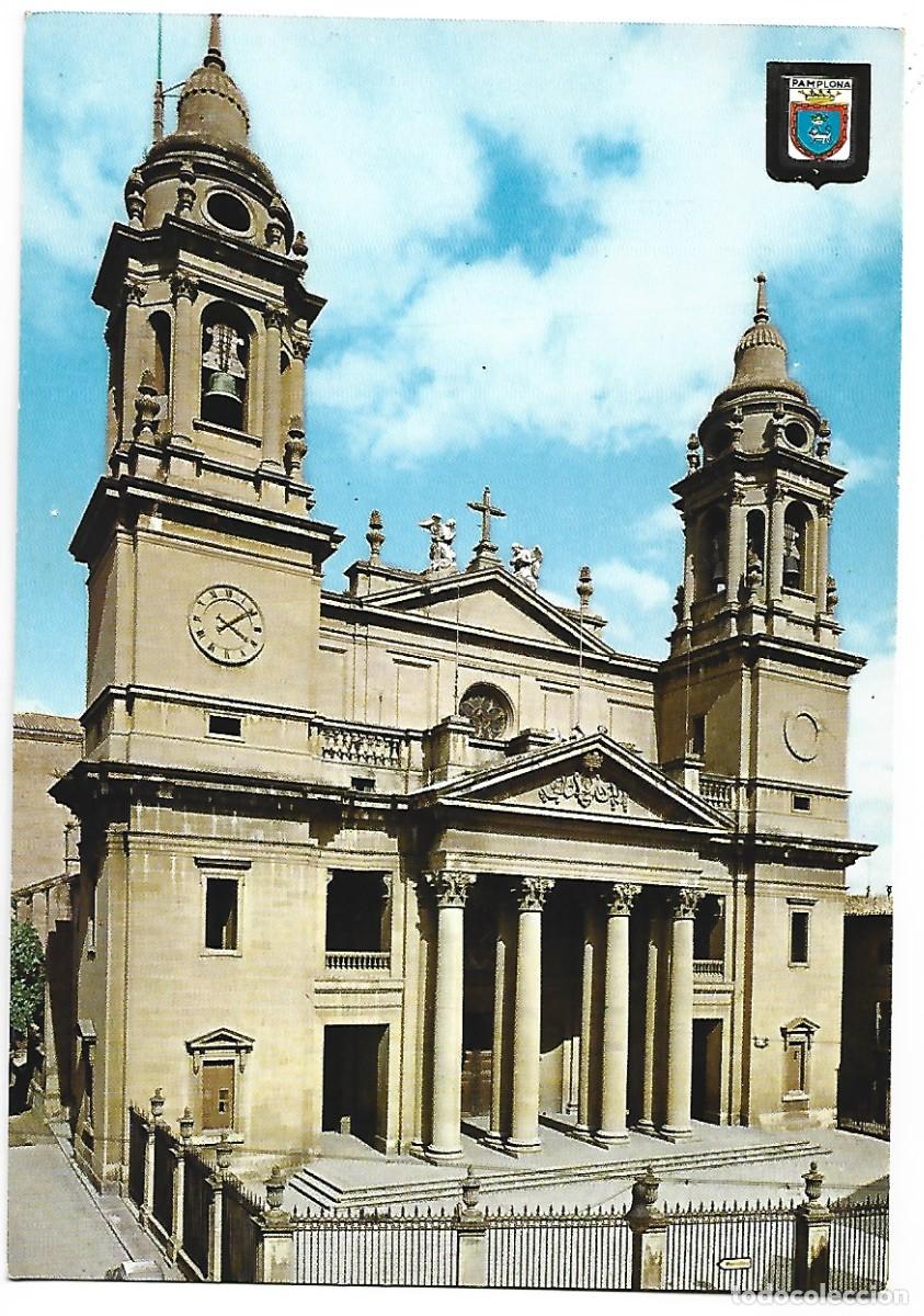 Postales: FACHADA DE LA CATEDRAL / THE CATHEDRAL.- PAMPLONA - Foto 1