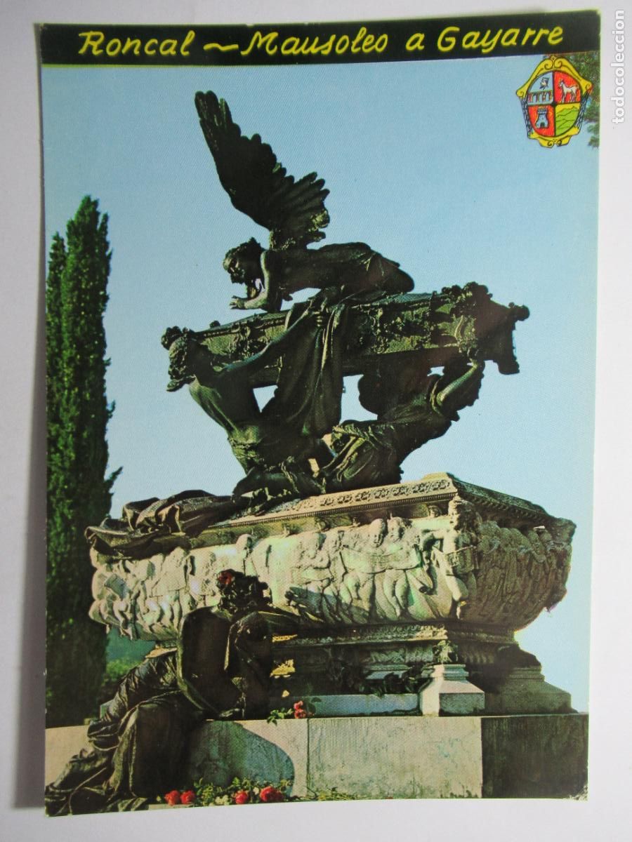 Postales: Roncal - Mausoleo a Gayarre - Foto 1