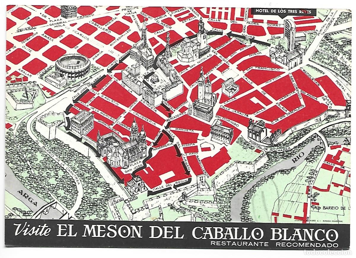 Postales: MESON DEL CABALLO BLANCO.- PAMPLONA - Foto 2