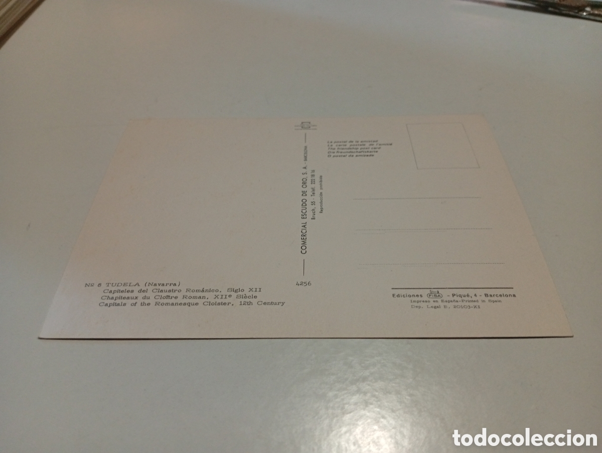 Postales: Postal Tudela,capiteles se claustro - Foto 2