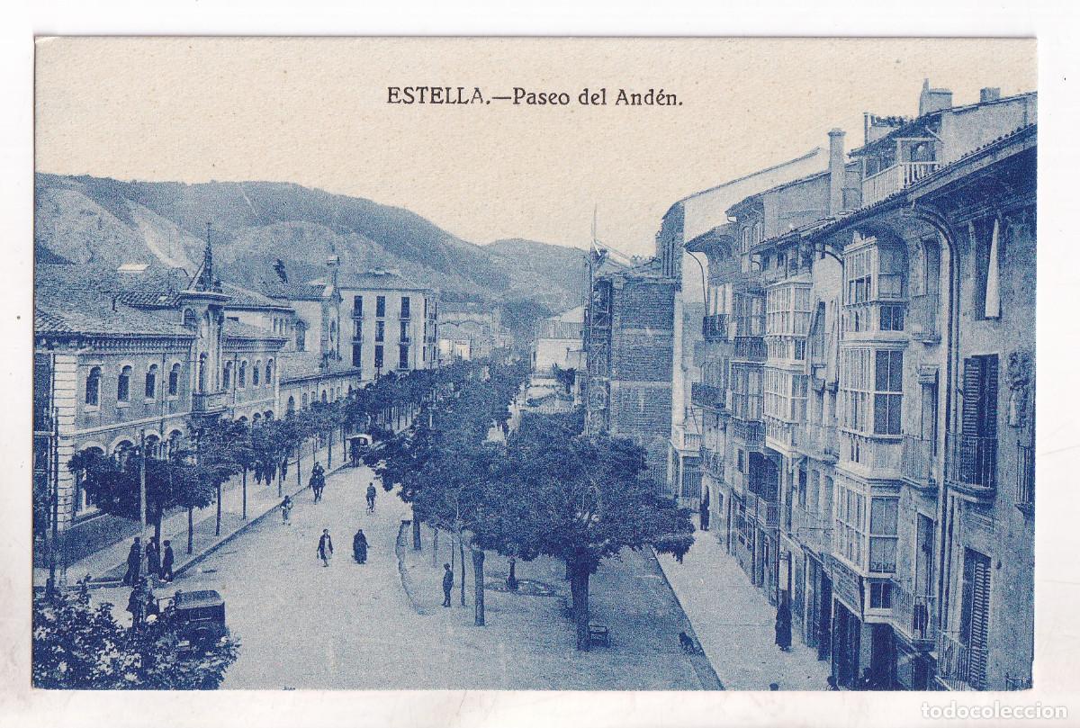 Postales: POSTAL. ESTELLA. PASEO DEL AND&Eacute;N. NAVARRA - Foto 1