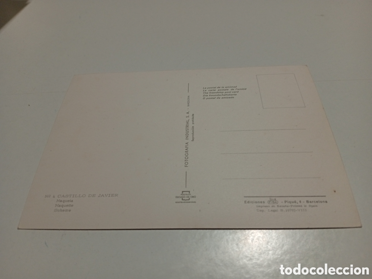 Postales: Postal castillo de Javier,maqueta - Foto 2