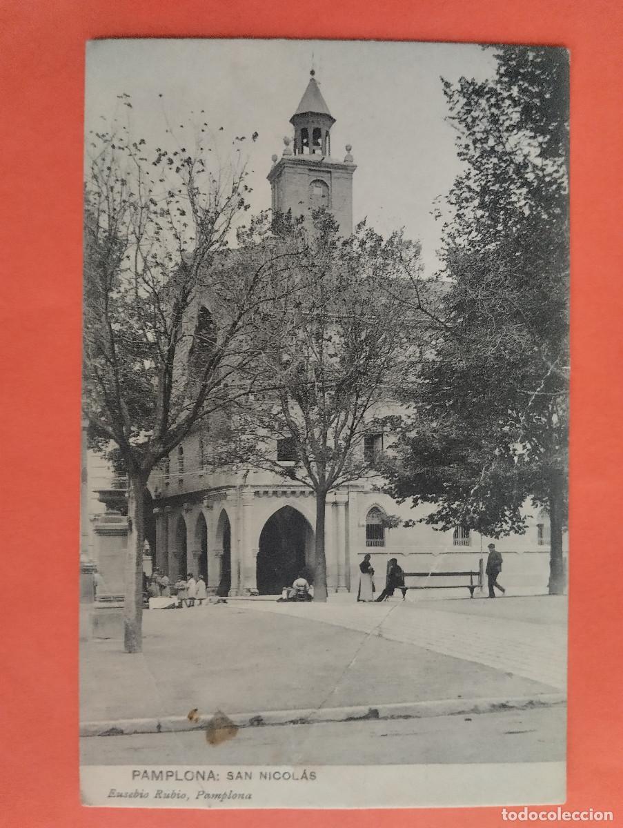 Postales: PAMPLONA. SAN NICOLAS. EUSEBIO RUBIO. - Foto 1