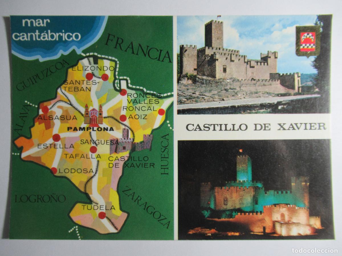 Postales: Castillo de Xavier - Mapa y vistas - Foto 1