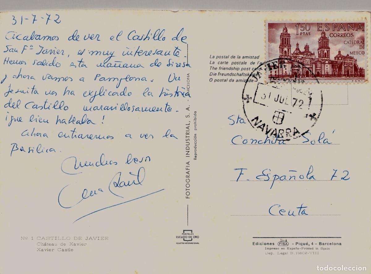 Postales: Postal Castillo de Javier, Navarra, Espa&ntilde;a, Edificio Medieval y Torreones - Foto 2