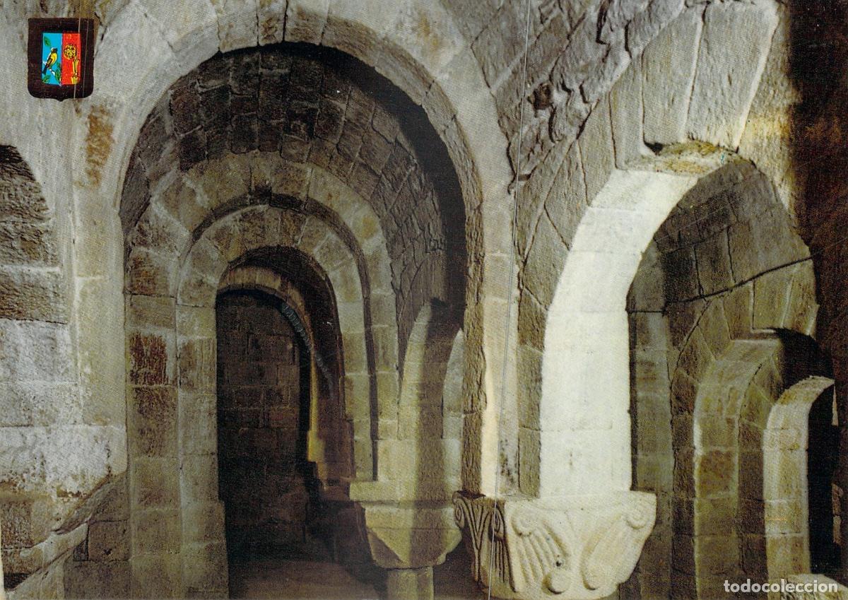 Postales: Postal Cripta Rom&aacute;nica Primitiva Monasterio de Leyre (Yesa) Navarra - Foto 1