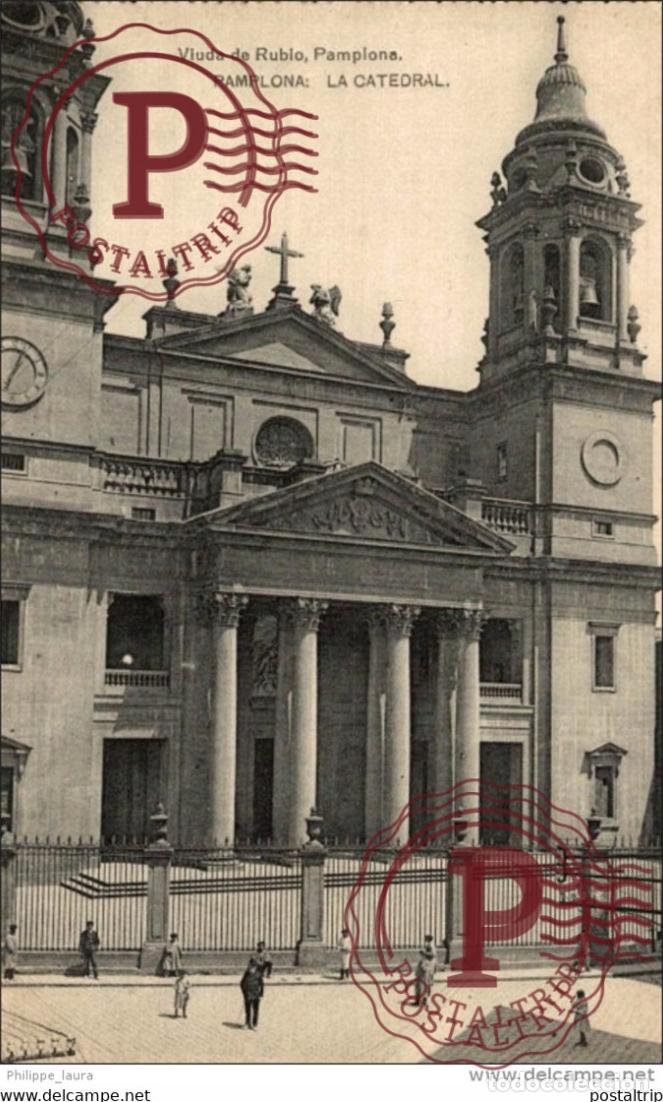 Postales: PAMPLONA. LA CATEDRAL. - VIUDA DE RUBIO - Foto 1