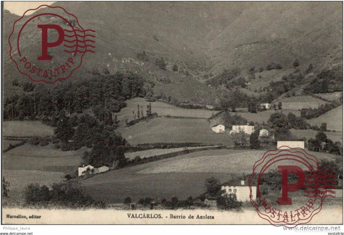 Postales: VALCARLOS. BARRIO DE AZOLETA. MARCELINO EDITOR - Foto 1