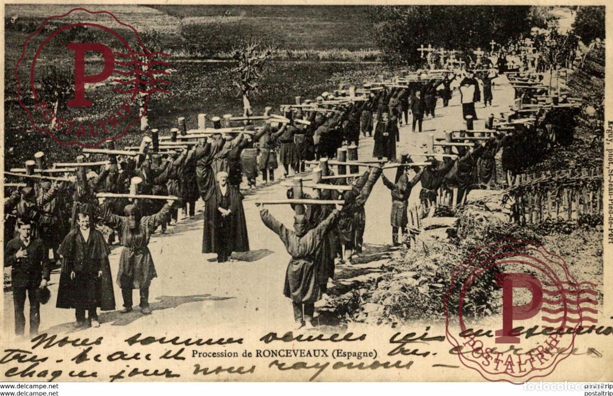 Postales: PROCESSION DE RONCEVEAUX - Foto 1
