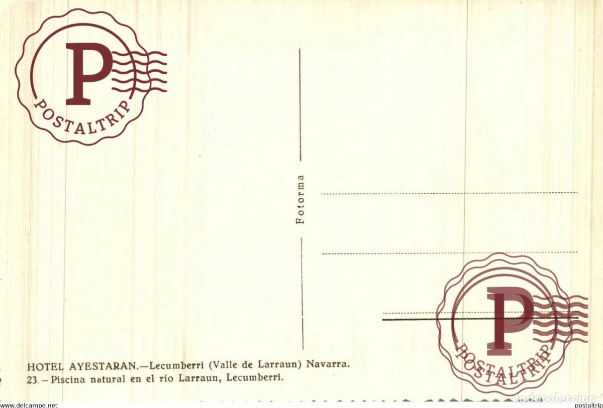 Postales: LECUMBERRI.NAVARRA.- HOTEL AYESTAR&Aacute;N. - Foto 2