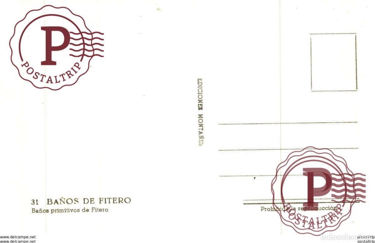 Postales: FITERO - BA&Ntilde;OS PRIMITIVOS - Foto 2