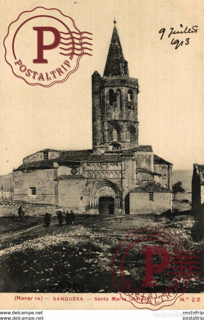 Postales: SANGUESA. SANTA MARIA LA REAL - Foto 1