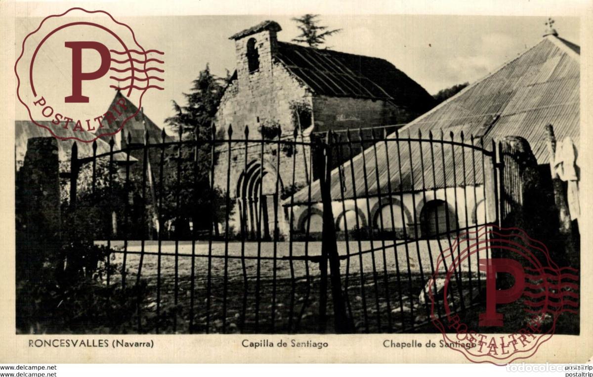 Postales: RONCESVALLES. CAPILLA DE SANTIAGO - Foto 1