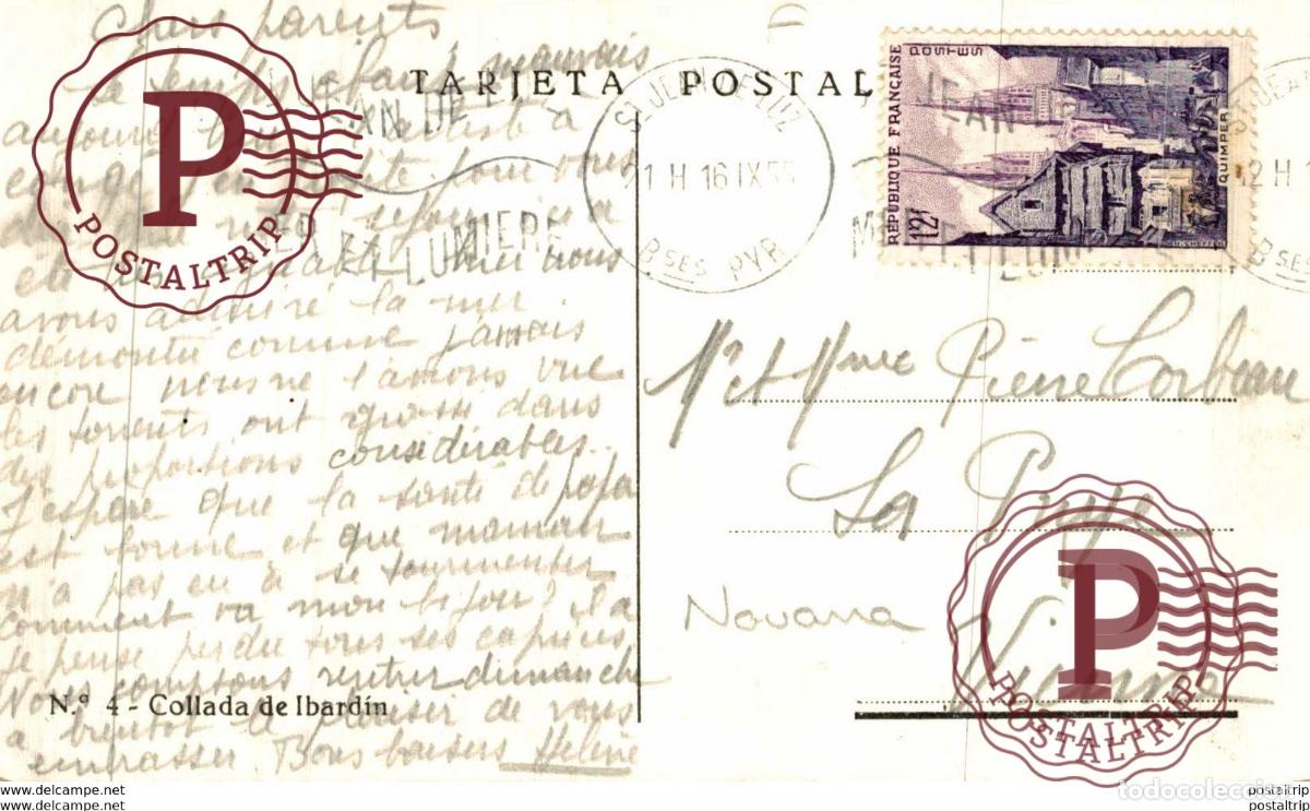 Postales: COLLADA DE IBARDIN NAVARRA - Foto 2