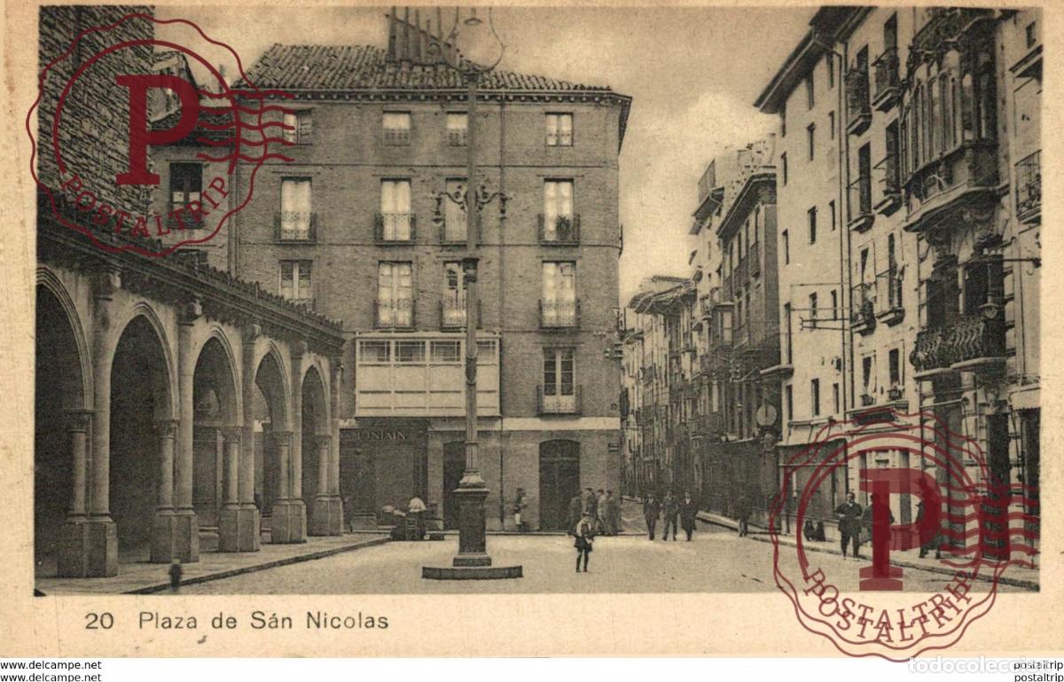 Postales: PAMPLONA. PLAZA DE SAN NICOLAS - Foto 1