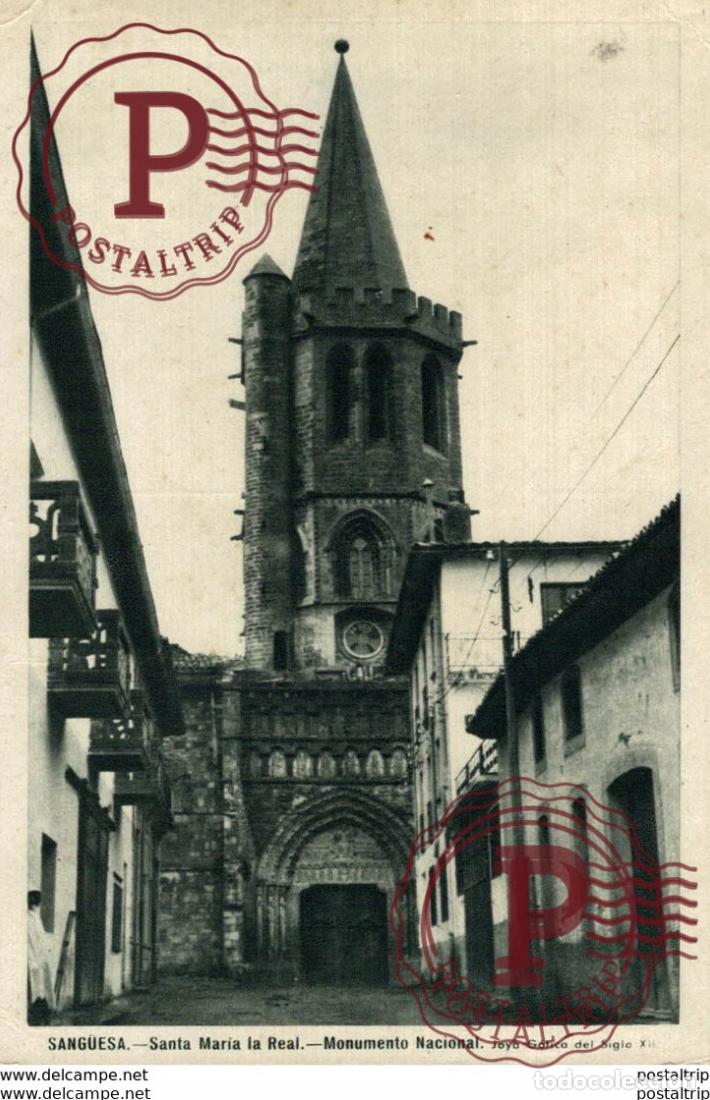 Postales: SANG&Uuml;ESA- SANTA MARIA LA REAL - Foto 1