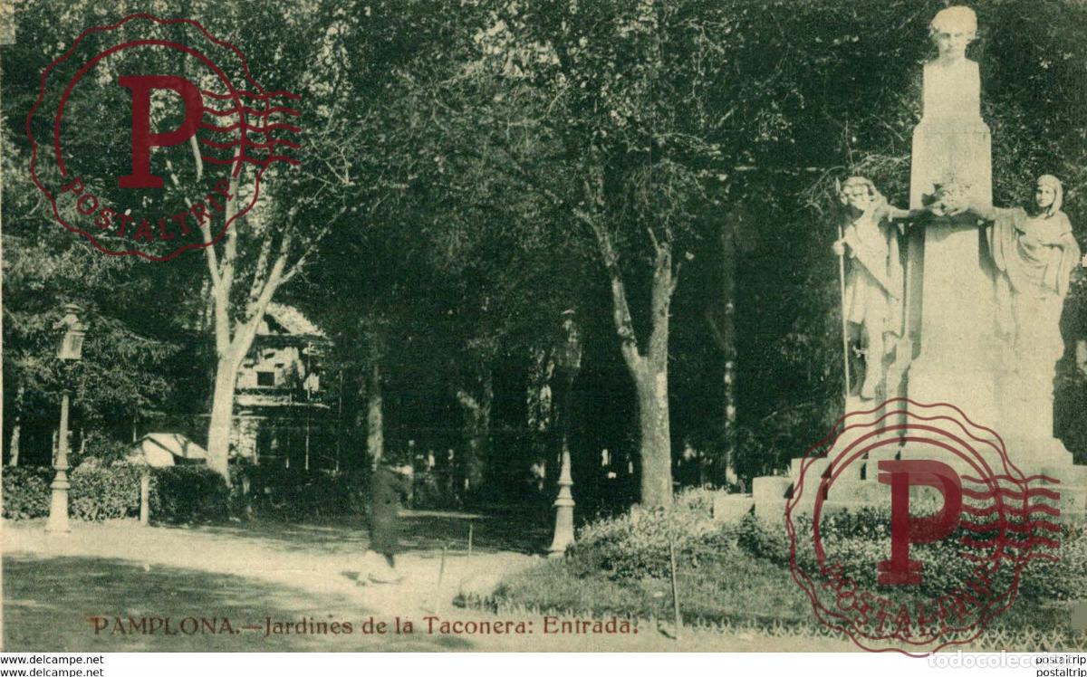 Postales: PAMPLONA, JARDINES DE LA TACONERA - Foto 1