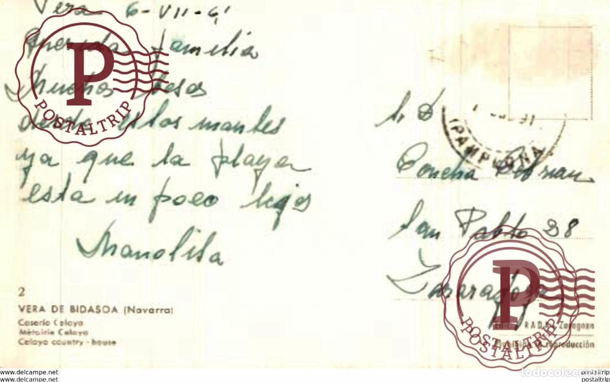Postales: VERA DE BIDASOA. CASERIO CELAYA - Foto 2