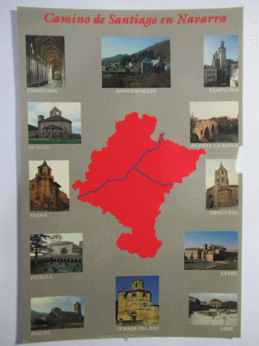 Postales: Camino de Santiago en Navarra - S/C - Rotura en costado