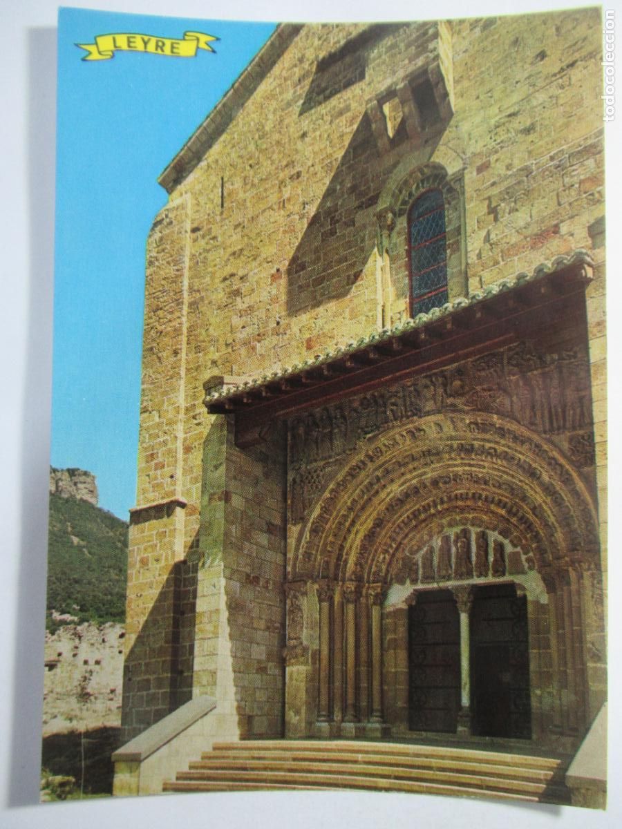 Postales: Leyre - Navarra - Yesa - Puerta de la Iglesia del Leyre - S/C